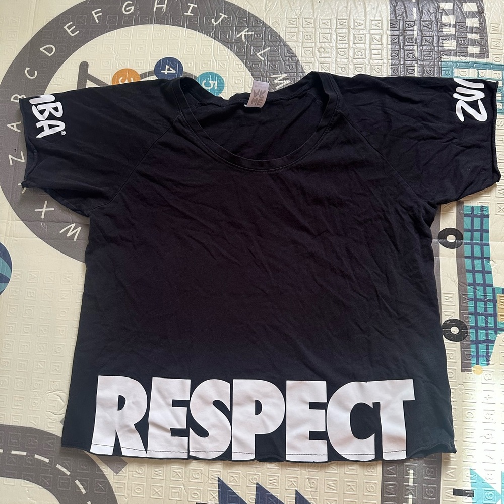 Zumba original graphic tee – “RESPECT” edition.